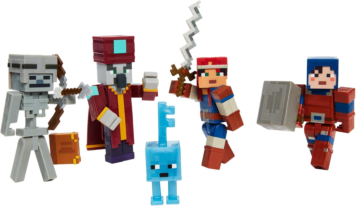 Mattel Minecraft Dungeons 3.25' Desert Temple Battle Pack with Mini Figures, Suits of Armor and Weapons, Action, Adventure and Storytelling Play and Display Gift for Kids Age 6 and Older