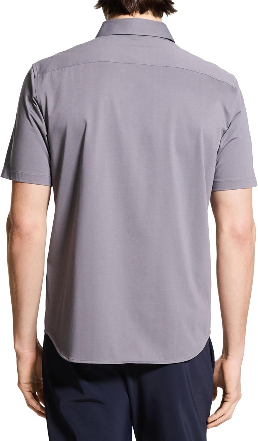 Theory Men's Theory Men's Irving Short Sleeve Button Down Woven in Structure Knit