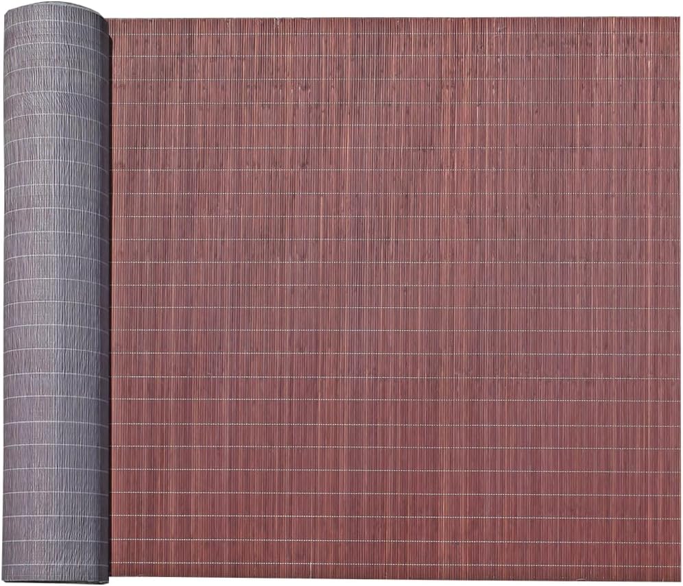 Forever Bamboo Chocolate Tatami Bamboo Wall Paneling Home Decor for Living Room Decorative Ceiling Treatment 4 ft H x 50 ft L