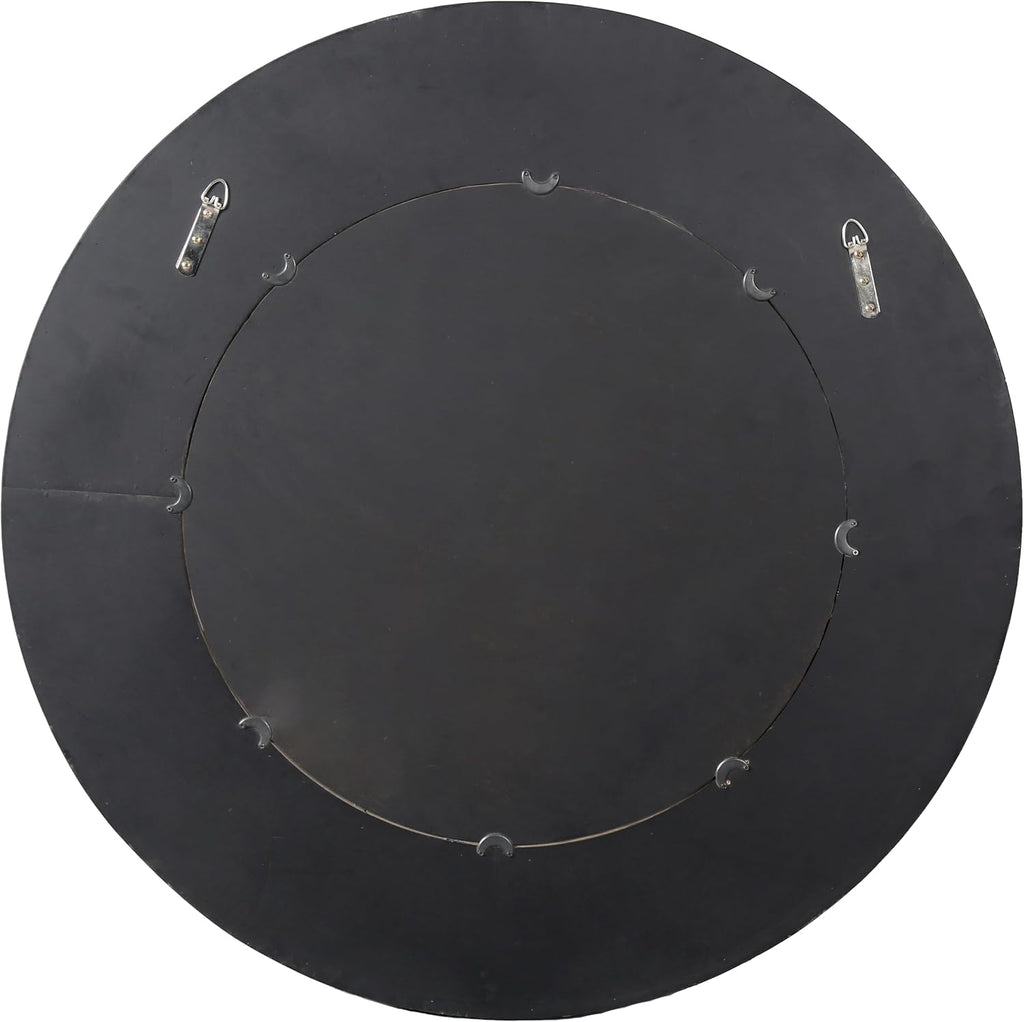 SAFAVIEH Couture Collection - Netta Black Wood Round Mirror