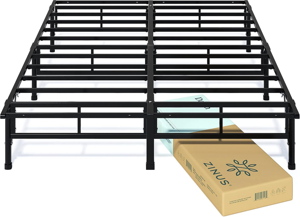 ZINUS SmartBase Compack Mattress Foundation, 14 Inch Metal Bed Frame, No Box Spring Needed, Sturdy Steel Slat Support, Full