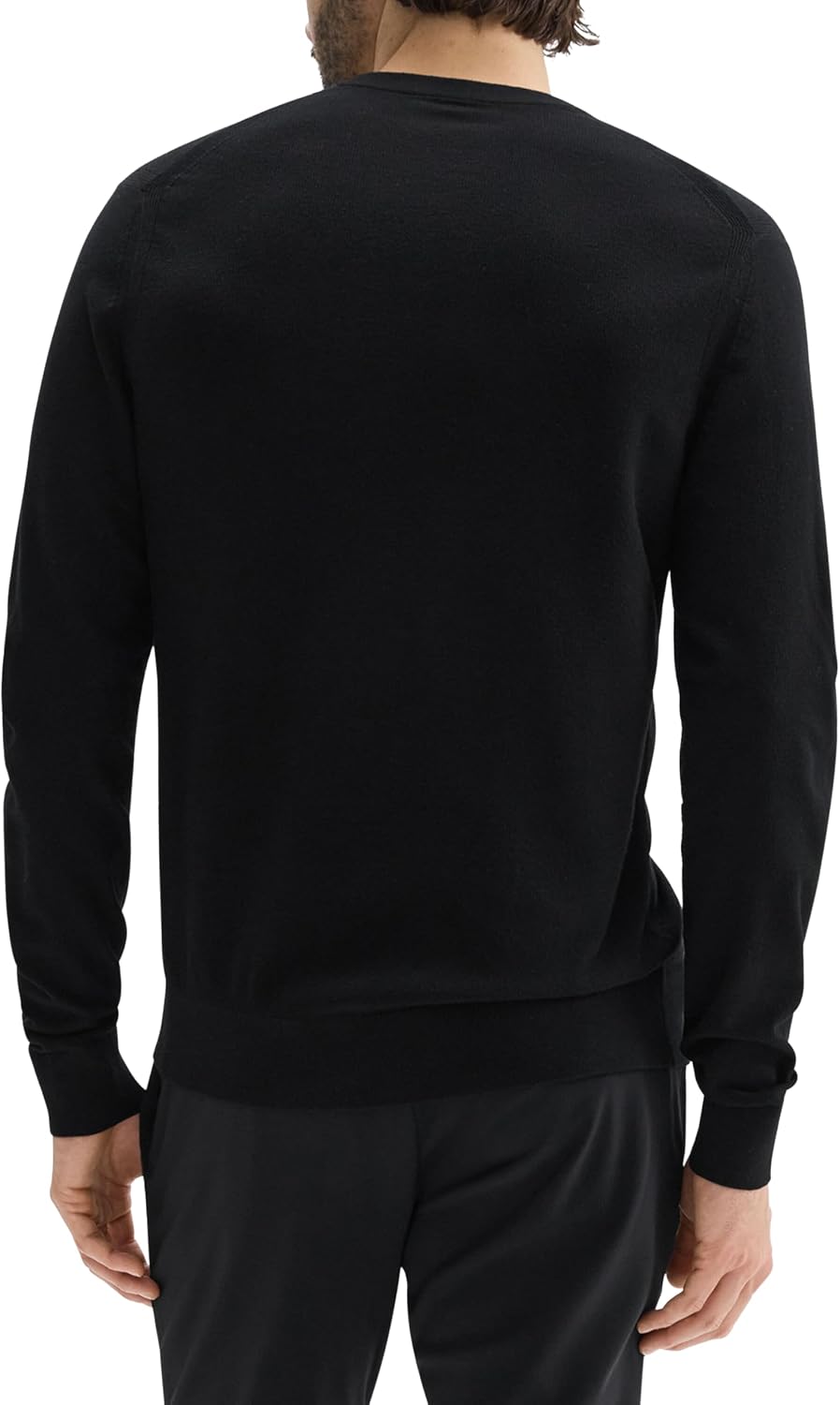 Theory Men's Riland Crewneck Grid in Light Bilen