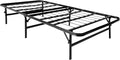 STRUCTURES Foldable Bed Base - Platform Bed Frame and Box Spring in One - Strong and Sturdy Support - Quiet Noise Free - Quick, Easy Setup - Twin
