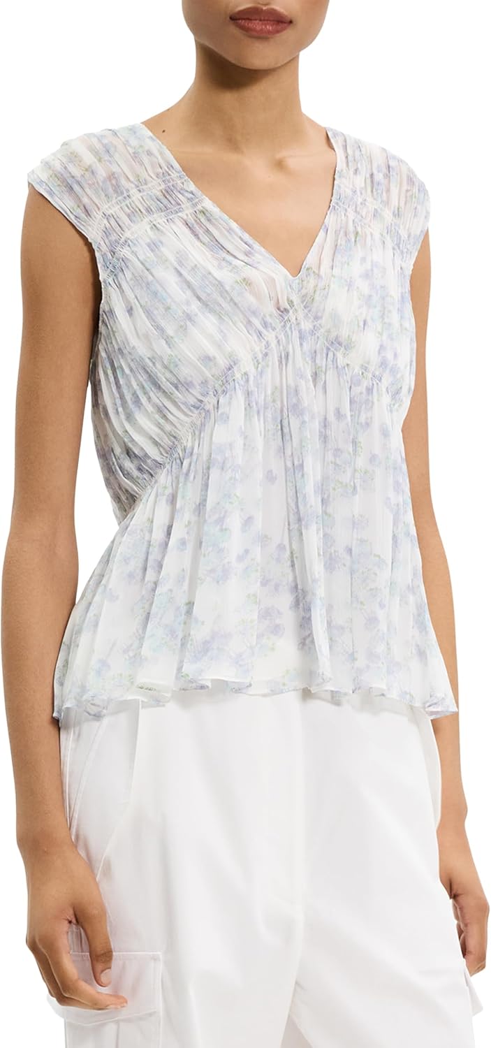 Theory Women's Sl Rchd V Top
