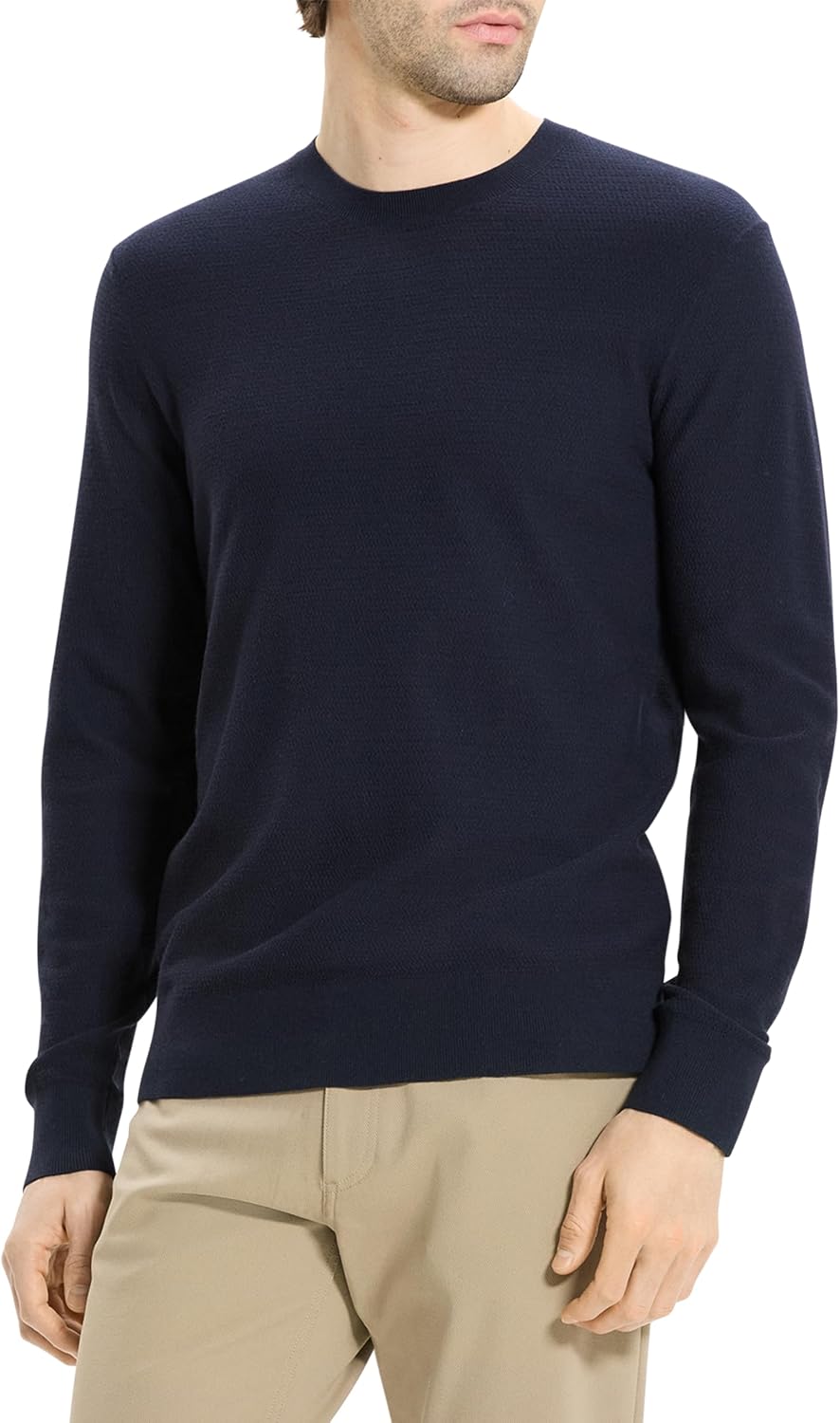 Theory Men's Riland Crew Neck in Light Bilen