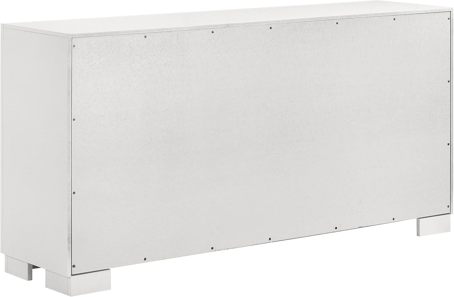 Coaster Home Furnishings Jessica Contemporary 5-Piece Bedroom Set Queen Size LED Wall Panel Bed Frame 43-inch Headboard Snow White 202990Q-S5P