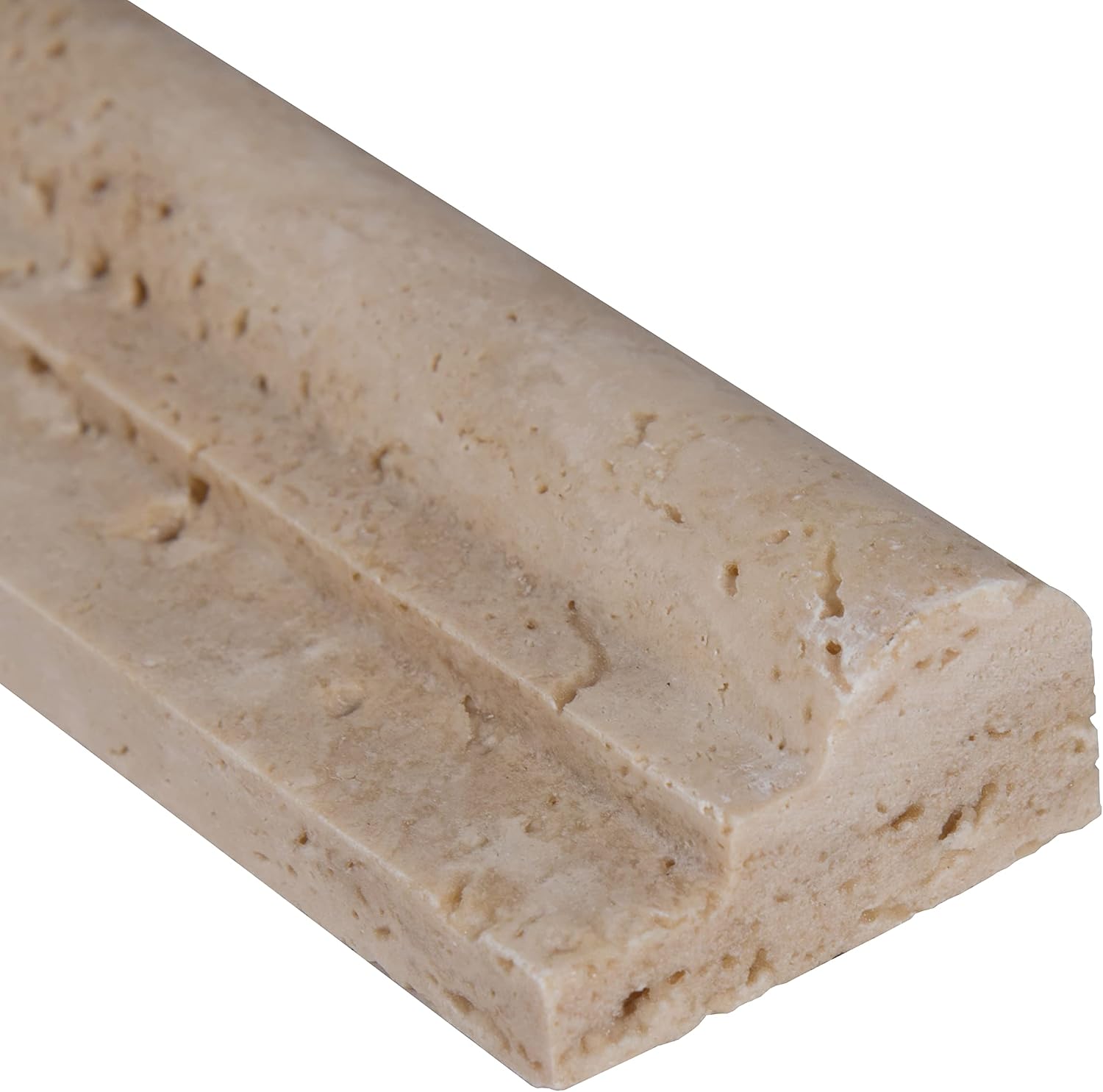 MSI Chiaro Crown Molding 2 in. x 12 in. Honed Travertine Wall Tile for Bathroom, Kitchen Backsplash, Accent Tile, and Shower