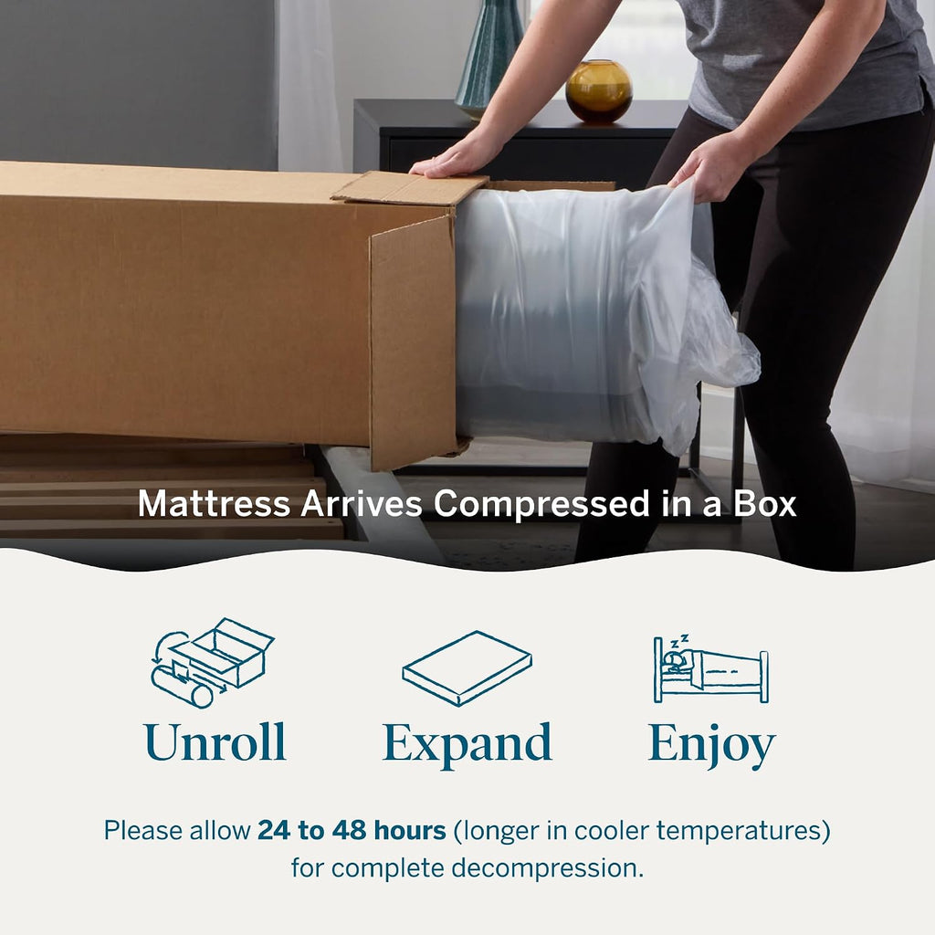 Lucid 10 Inch Memory Foam Mattress - Medium Feel - Infused with Refreshing Bamboo Charcoal and Cooling Gel - Bed in a Box - Temperature Regulating - Pressure Relief - Breathable - California King Size