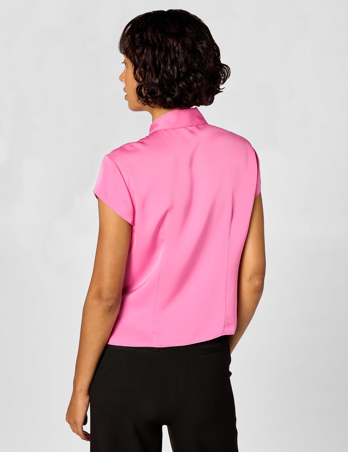 Theory Women's Cap SLV Blouse, Bright Pink, S