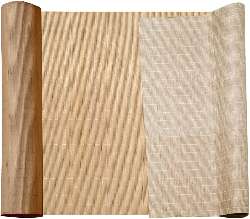 Forever Bamboo Carbonized Tatami Bamboo Wall Paneling Home Decor for Living Room Decorative Ceiling Treatment 4 ft H x 50 ft L