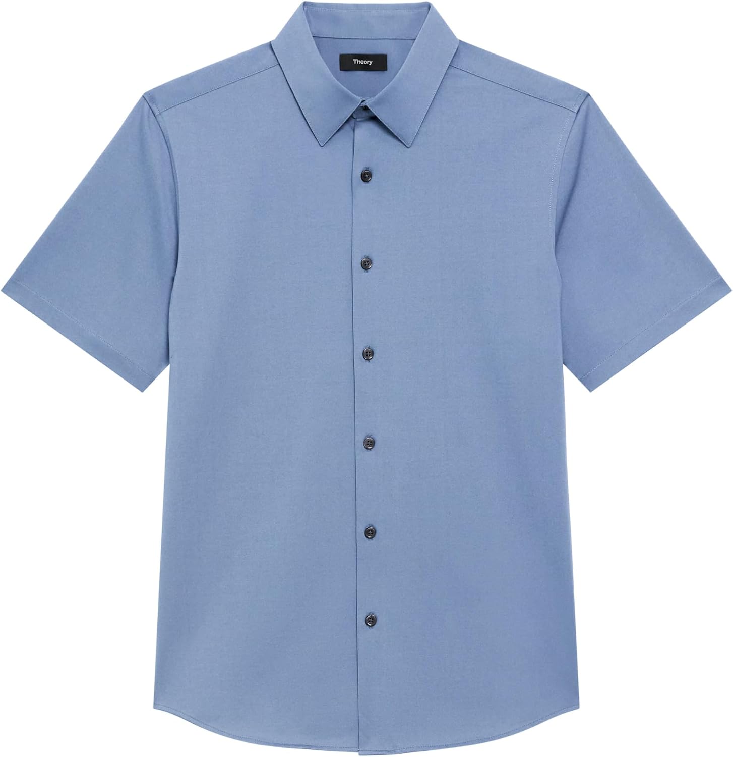 Theory Men's Theory Men's Irving Short Sleeve Button Down Woven in Structure Knit