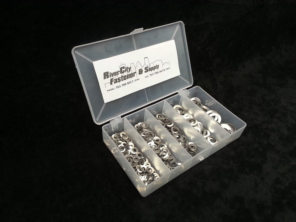 #8, #10, 1/4, 5/16, 3/8 Wave Washer Assortment 18-8 Stainless Steel 137A Model-FRF-862