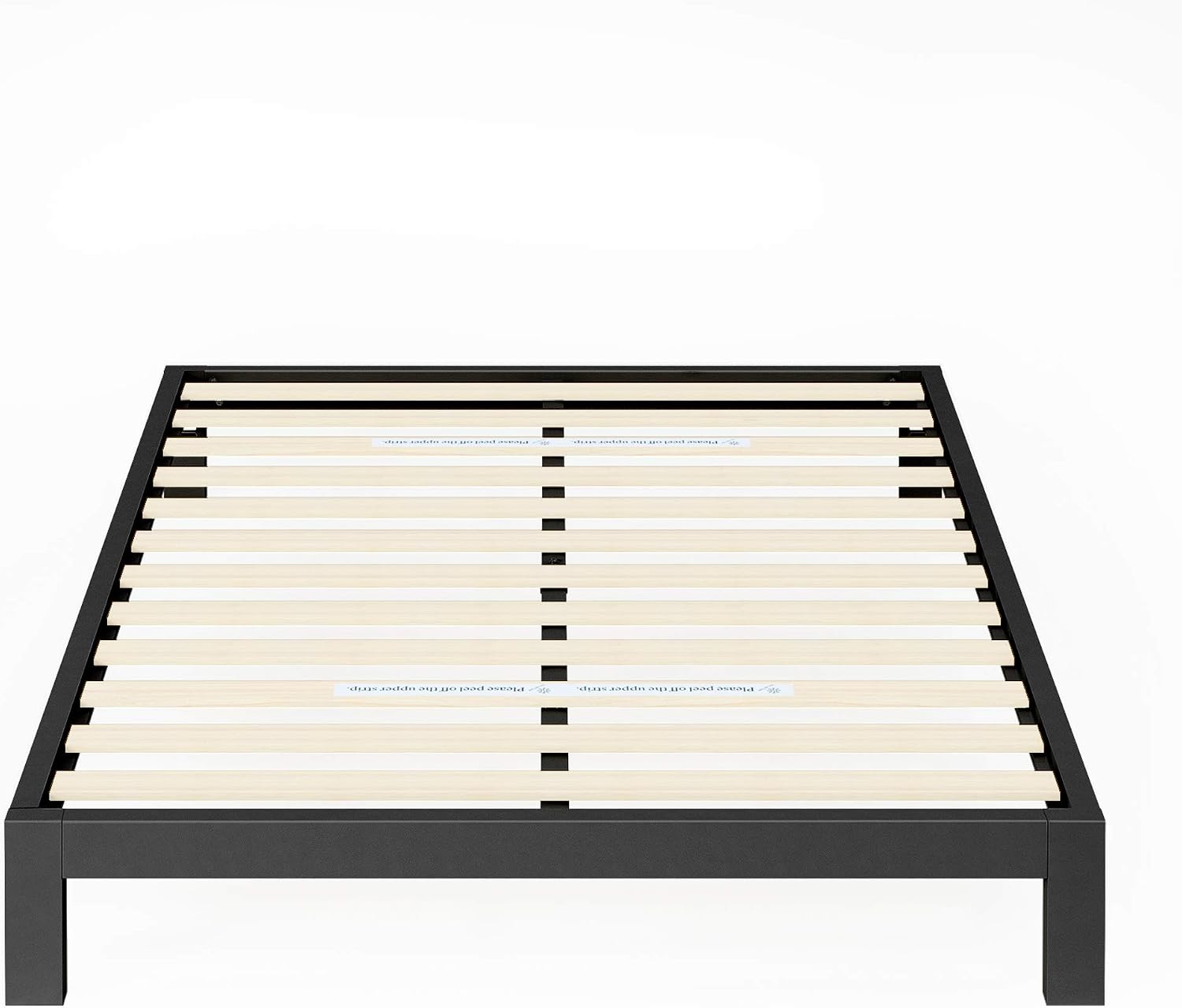 ZINUS Arnav Metal Platform Bed Frame, Wood Slat Support, No Box Spring Needed, Easy Assembly, Black, Full