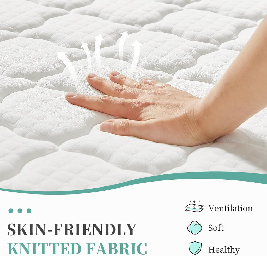 Queen Mattress in a Box, 6 inch Memory Foam Mattresses, Medium Firm Double Sided
