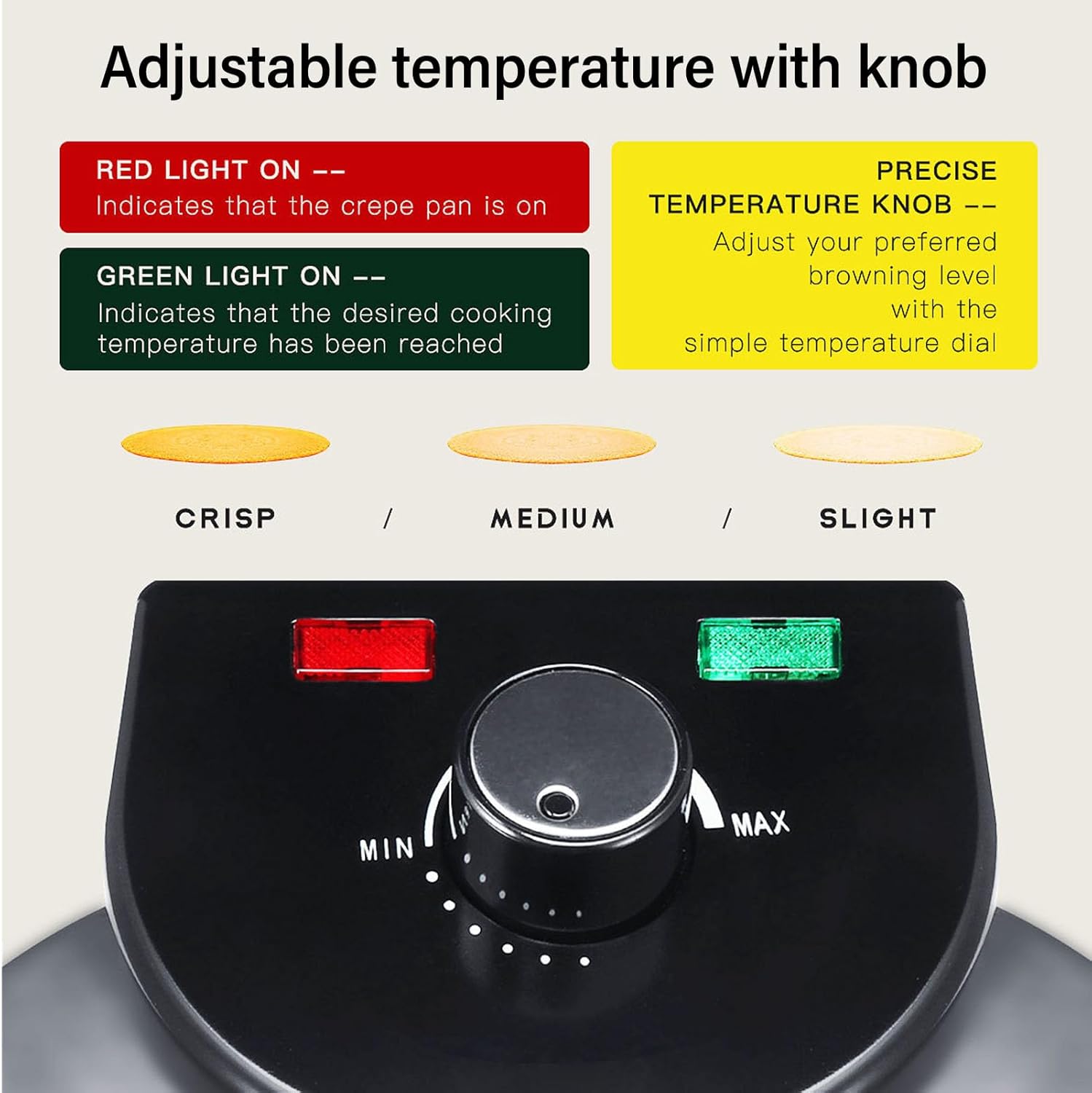 Tortilla Press 10 inch, Electric Tortilla Maker Knob Temperature Control Anti Stick Roti Maker Machine with Stainless Steel Cover
