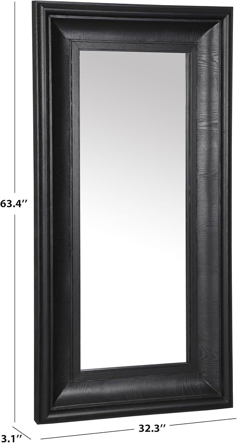 SAFAVIEH Couture Collection - Kaya Black Wood Rectangle Mirror