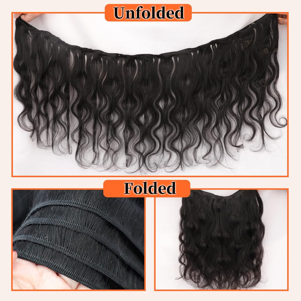16A Raw Indian Bundles Human Hair 14 14 14 Inch Body Wave Bundles 100% Remy Virgin Human Hair 3 Bundles, 2-Year Life Span, Holds The Curls Well, Silky Soft after Mutiple Washes, No Sheds