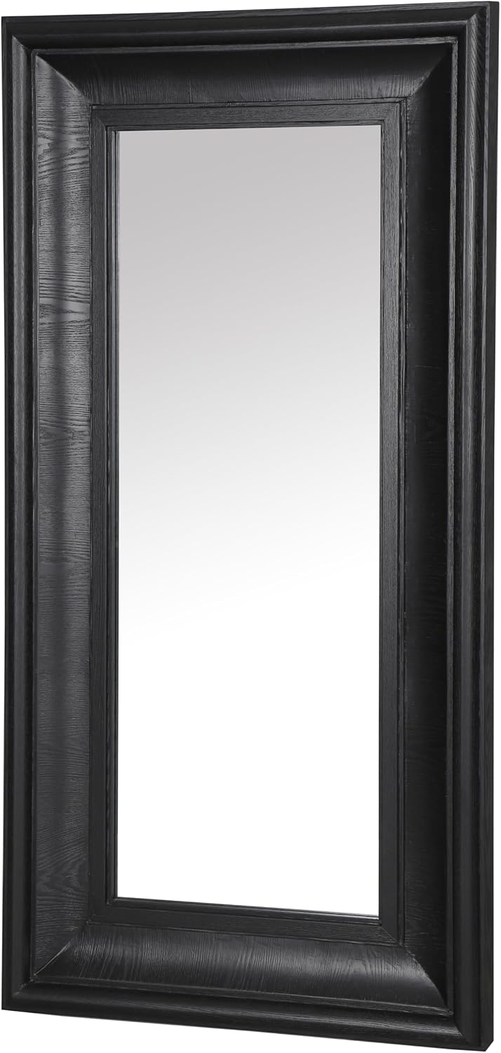 SAFAVIEH Couture Collection - Kaya Black Wood Rectangle Mirror