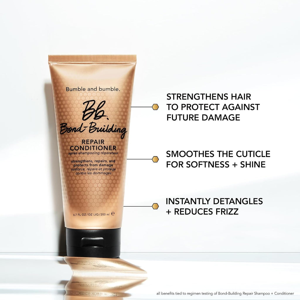 Bumble and bumble. Bond-Building Hair Repair Conditioner | Strengthens and Prevents Breakage | Smooths Frizz, Adds Shine | For Damaged Curly, Wavy, Straight Hair Types