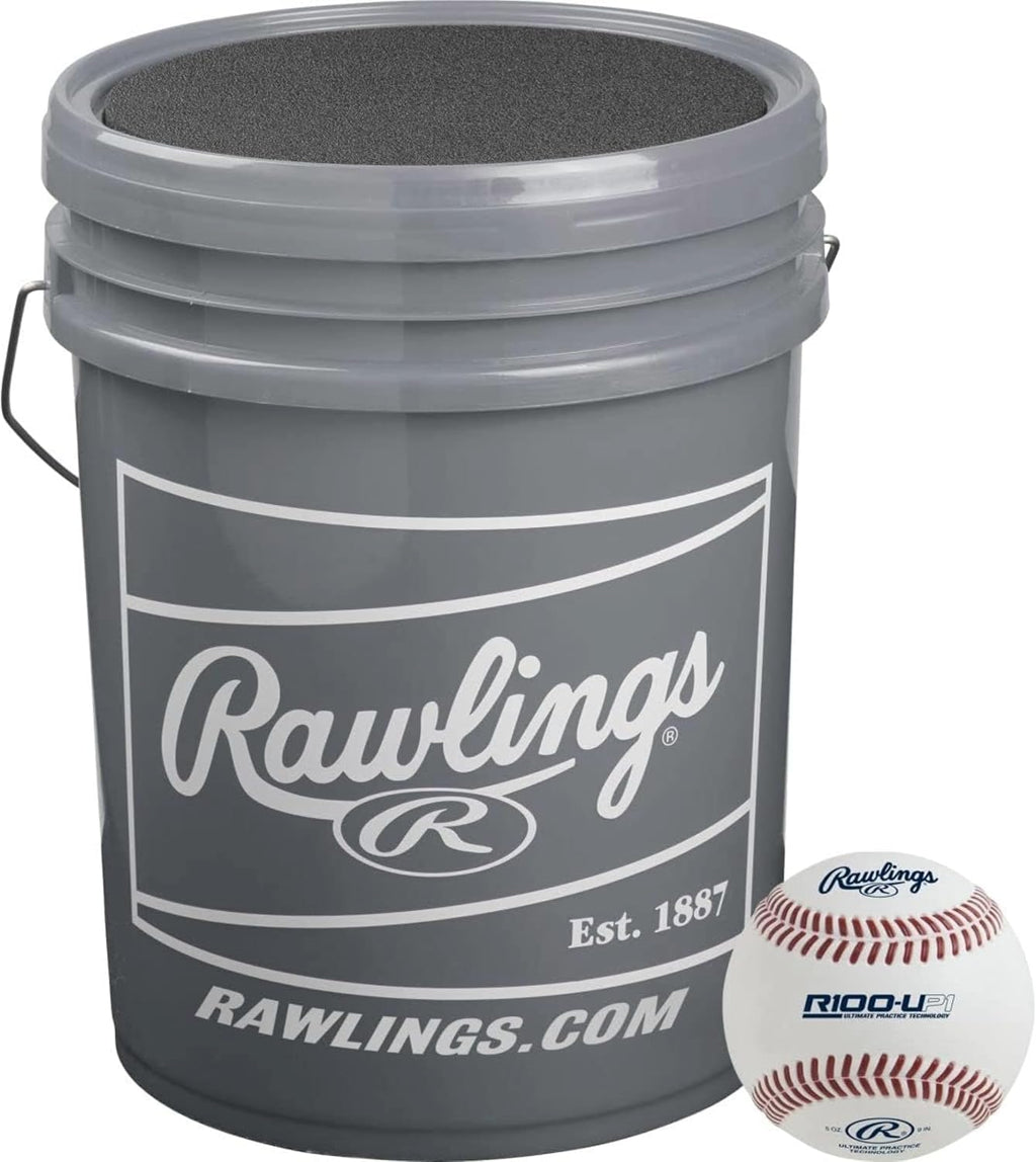 Rawlings | Ultimate Practice Baseballs | Youth/High School/College | Added Lifespan + Weather Resistant | Dozen & Bucket Options
