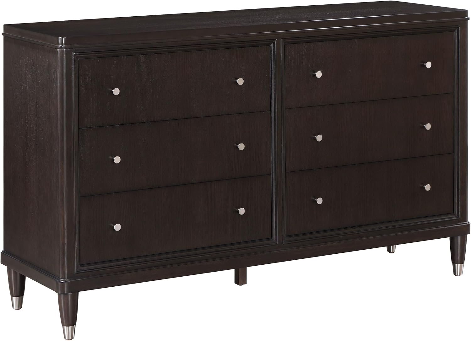 Coaster Home Furnishings Emberlyn Mid-Century Modern 5-Piece Bedroom Set Queen Size Four-Poster Bed Frame 84-inch Headboard Brown 223061Q-S5
