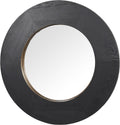 SAFAVIEH Couture Collection - Netta Black Wood Round Mirror