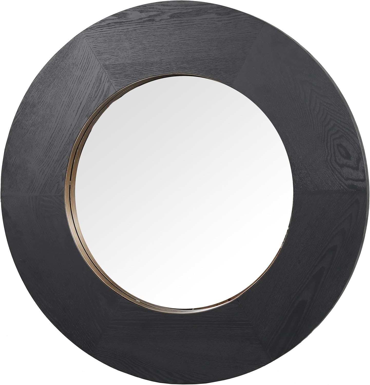 SAFAVIEH Couture Collection - Netta Black Wood Round Mirror