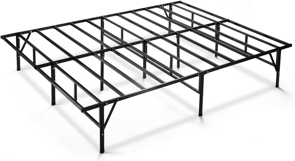 ZINUS SmartBase Compack Mattress Foundation, 14 Inch Metal Bed Frame, No Box Spring Needed, Sturdy Steel Slat Support, Queen
