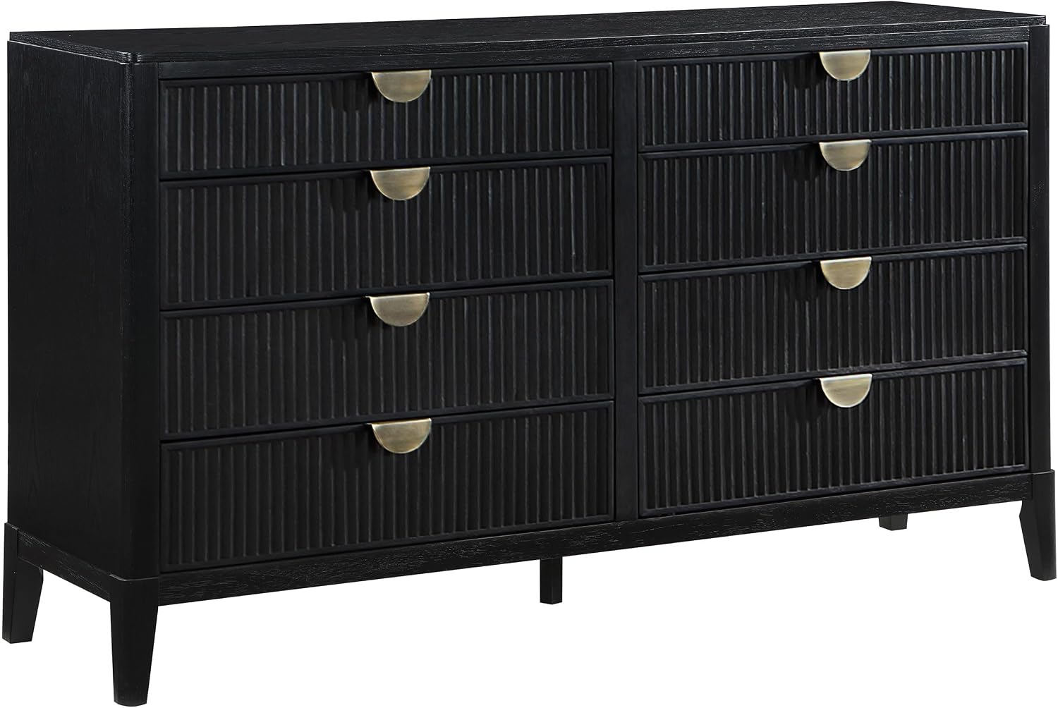 Coaster Home Furnishings Brookmead Transitional 5-Piece Bedroom Set Queen Size Panel Bed Frame 60-inch Headboard Black 224711Q-S5
