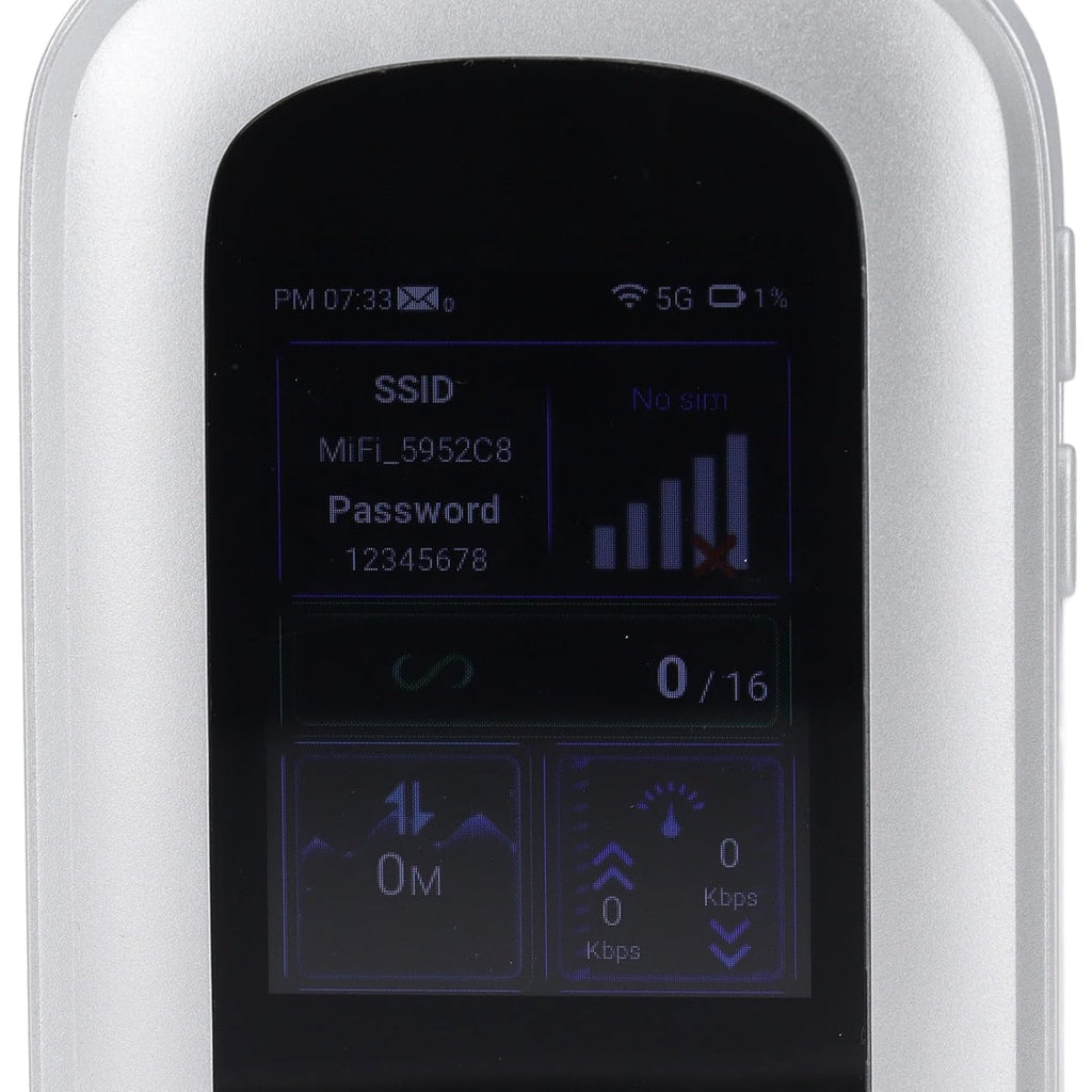 5G Mobile Hotspot, High Speed Portable WiFi Router with Dual Band Connectivity for Travel and Gaming, Silver ABS 135x70x13mm