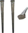 3'- CUT COMMON NAILS - Metallic Color - Antique rustic restoration accent nails for hanging, furniture, cabins, shutters & flooring – Decorative clavos nails – Distinct SQUARE HEAD Nail – 3 in