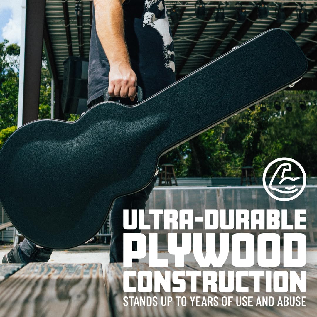 Gator Cases Traditional Series Hard-Shell Wood Case for Les Paul Style Guitars (GWE-LPS-BLK)