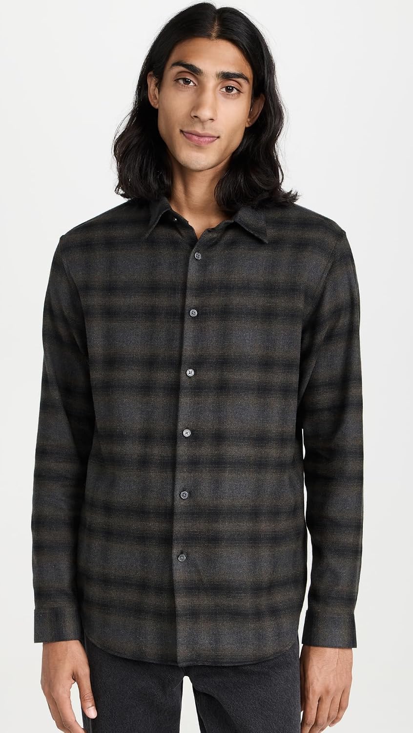 Theory Men's Irving Soft Plaid Shirt