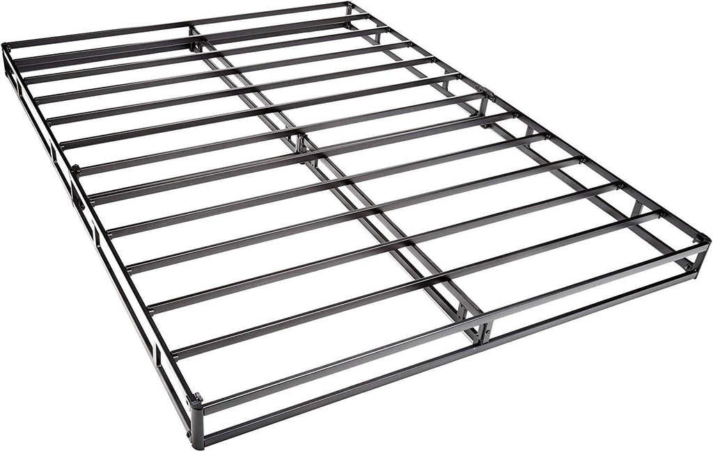 Amazon Basics Smart Box Spring Bed Base, 5-Inch Height Mattress Foundation, Tool-Free Easy Assembly, King, 79' x 75.5' x 5', White