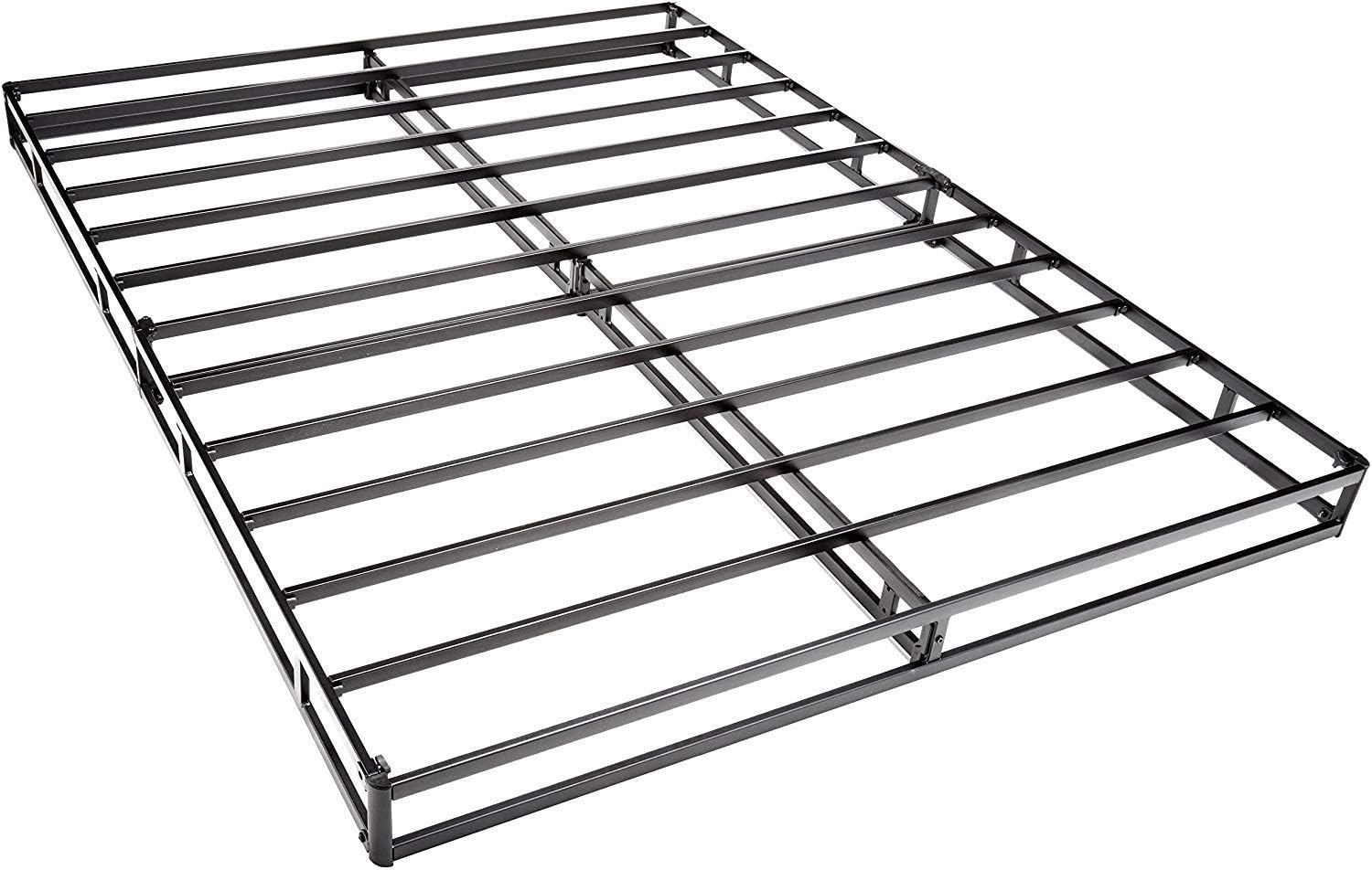Amazon Basics Smart Box Spring Bed Base, 5-Inch Height Mattress Foundation, Tool-Free Easy Assembly, King, 79' x 75.5' x 5', White