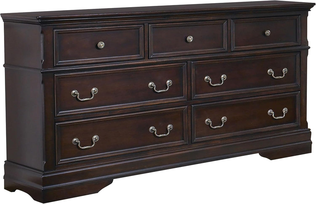 Coaster Home Furnishings Cambridge 5-piece Bedroom Set Queen Size Bed Frame Black Faux Leather Upholstered Headboard Cappuccino Brown 203191Q-S5