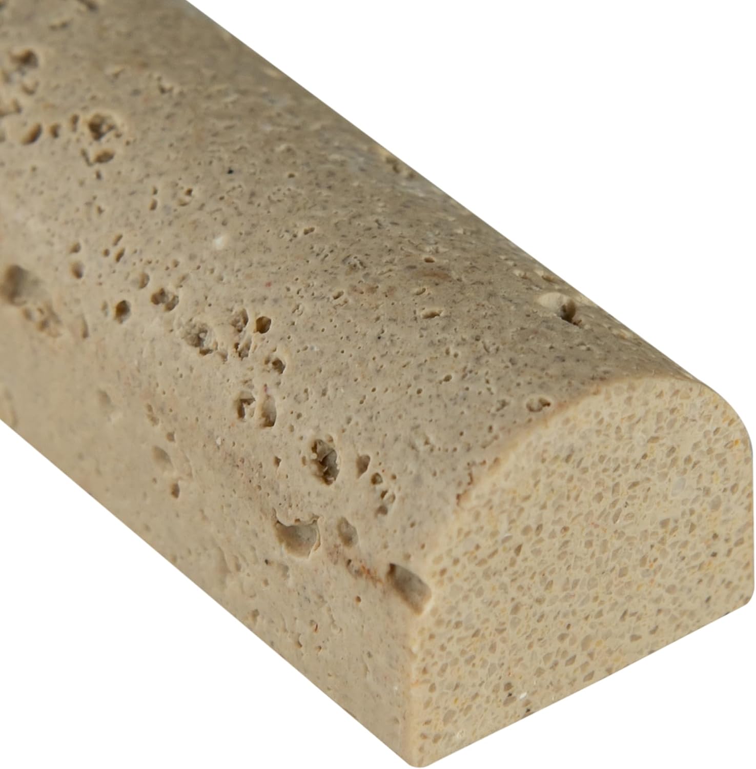 MSI Chairo Pencil Molding 3/4 in. x 12 in. Honed Engineered Stone Wall Tile for Bathroom, Kitchen Backsplash, Shower Wall Tile