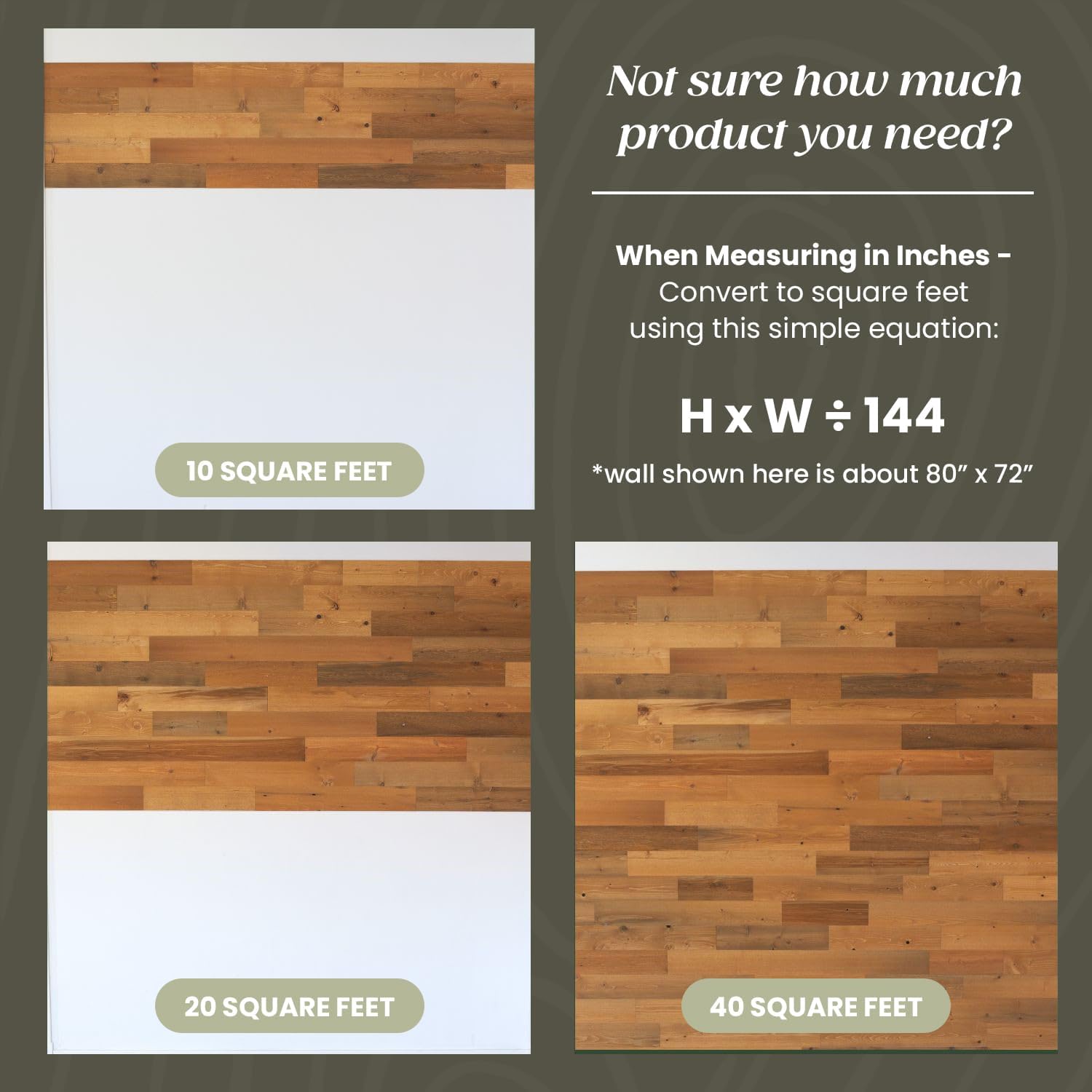 TIMBERCHiC Barnwood Textured Wall Planks - Made in USA, Peel-and-Stick Panels for Interior Decor, DIY Accent Wall Panels, Blackened (4' x 10 Sq Ft)