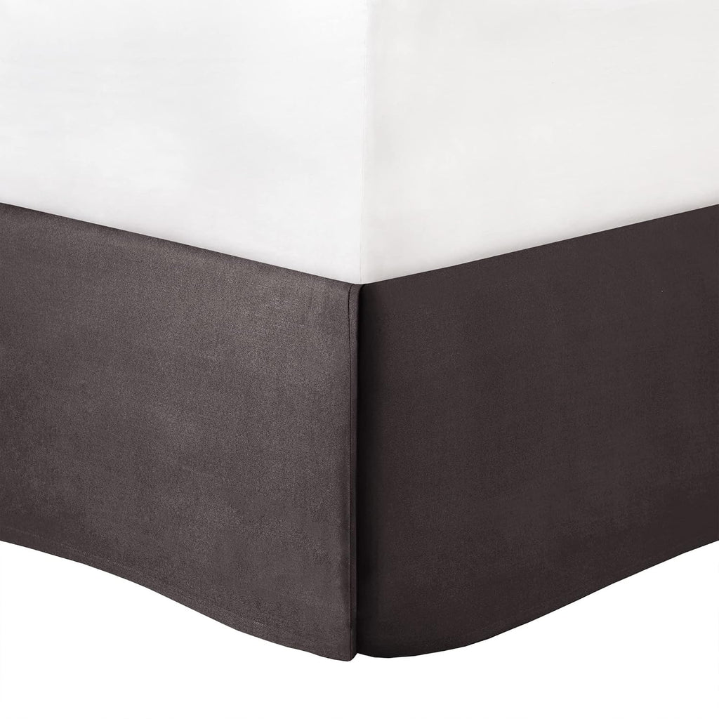 Madison Park Luxury Comforter Set-Traditional Jacquard Design All Season Down Alternative Bedding, Matching Bedskirt, Decorative Pillows, Cal King(104'x92'), Rhapsody, Striped Grey/Taupe 7 Piece