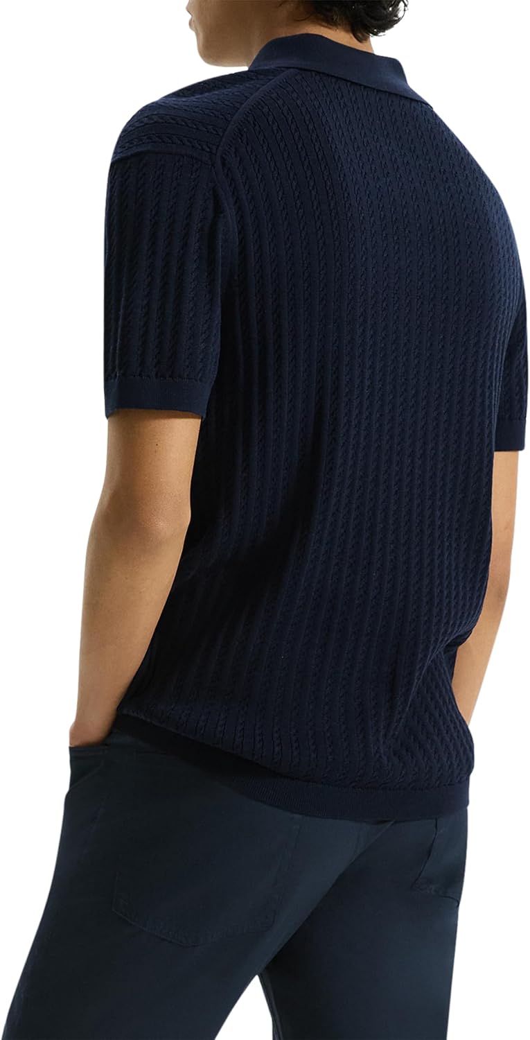 Theory Men's Ss Ca Polo in Breach