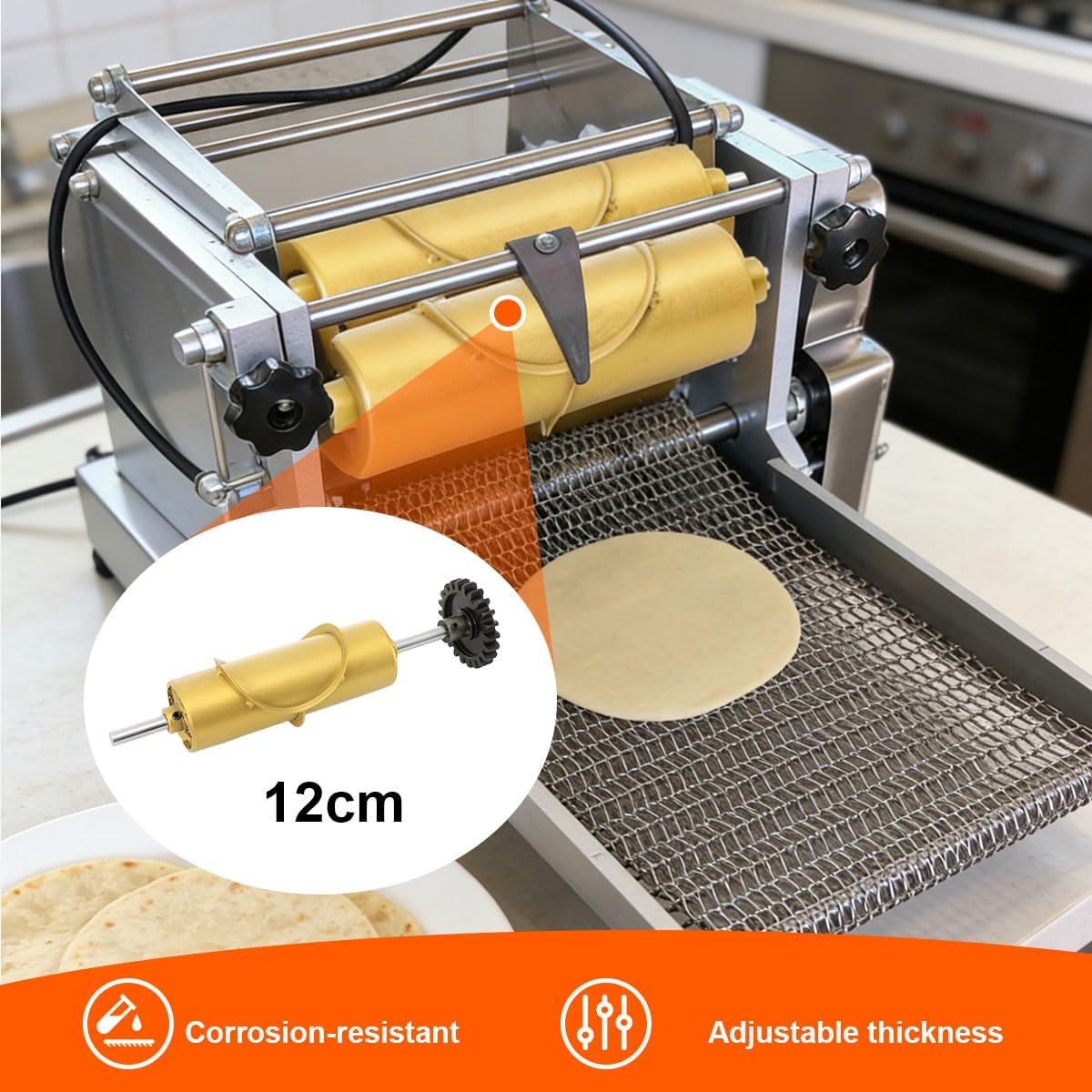 12cm Customized Mold Gold Mould For Tortilla Press Quesadilla Maker Corn Tortilla Making Machine Tacos Maker,Customized Corn Tortilla Making Machine Mold Gold Mould Replaceable for Kitchen,Home