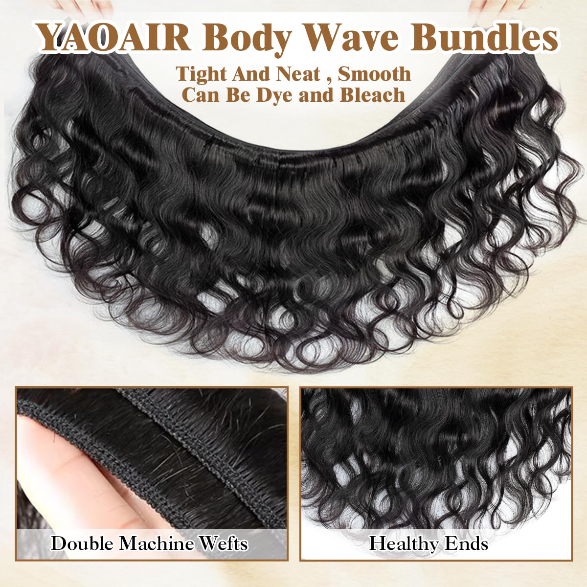 16A Raw Human Hair Bundles,3 Bundles 14 14 14 Inch Body Wave Bundles Human Hair,100% Unprocessed Brazilian Virgin Hair,Quick Weave,Hair Extensions Natural Black For Women,3X Longer Lifespan