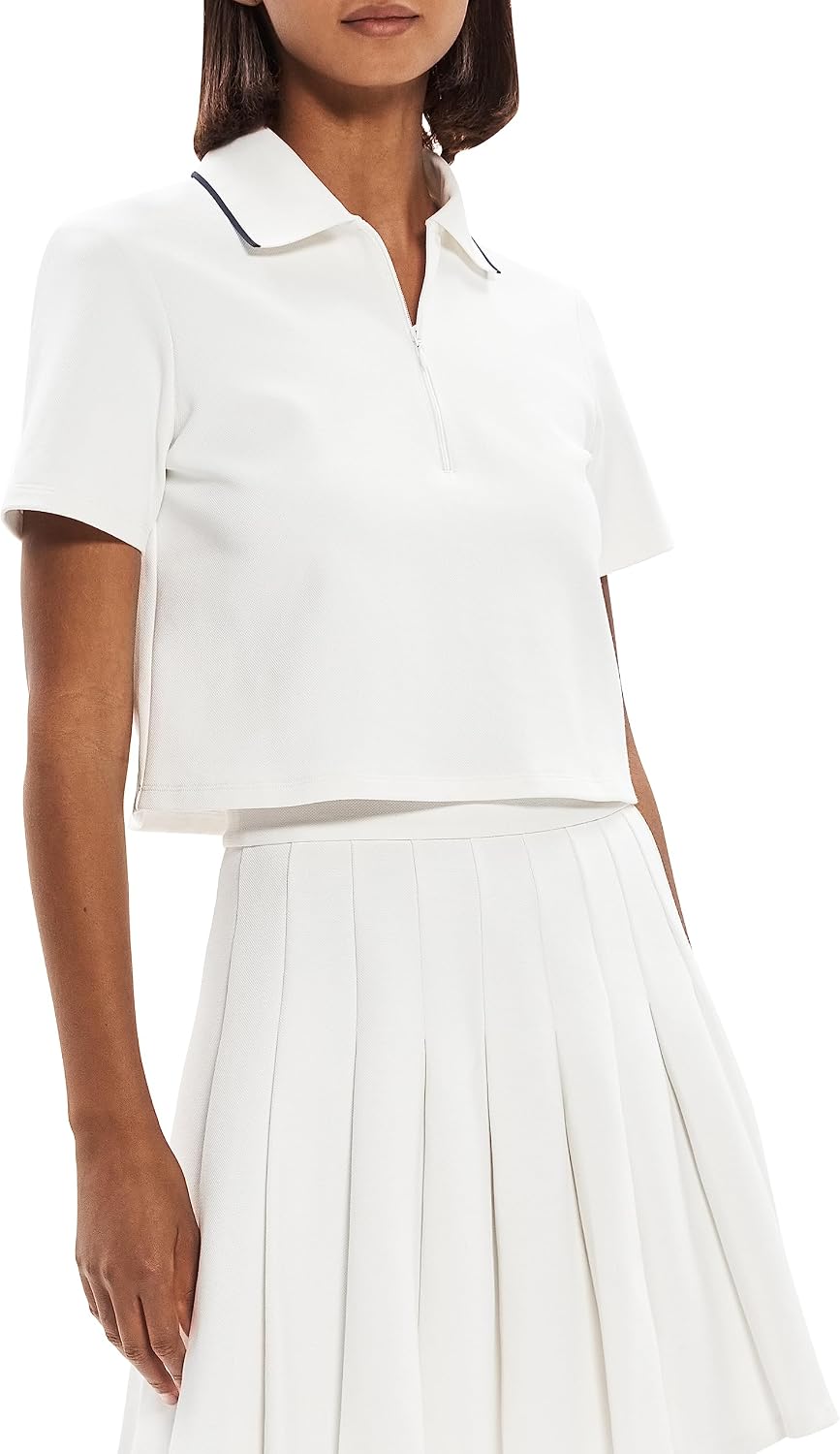 Theory Women's Tennis Polo Zip Top