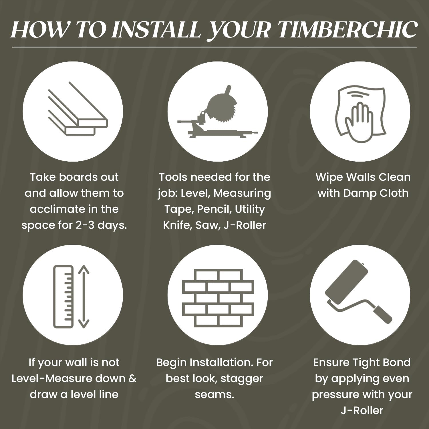 TIMBERCHiC Barnwood Textured Wall Planks - Made in USA, Peel-and-Stick Panels for Interior Decor, DIY Accent Wall Panels, Blackened (4' x 10 Sq Ft)