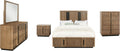 Coaster Home Furnishings Terrace Transitional 5-Piece Bedroom Set Queen Size Storage Panel Bed Frame 58-inch Headboard Ash Brown 224900Q-S5