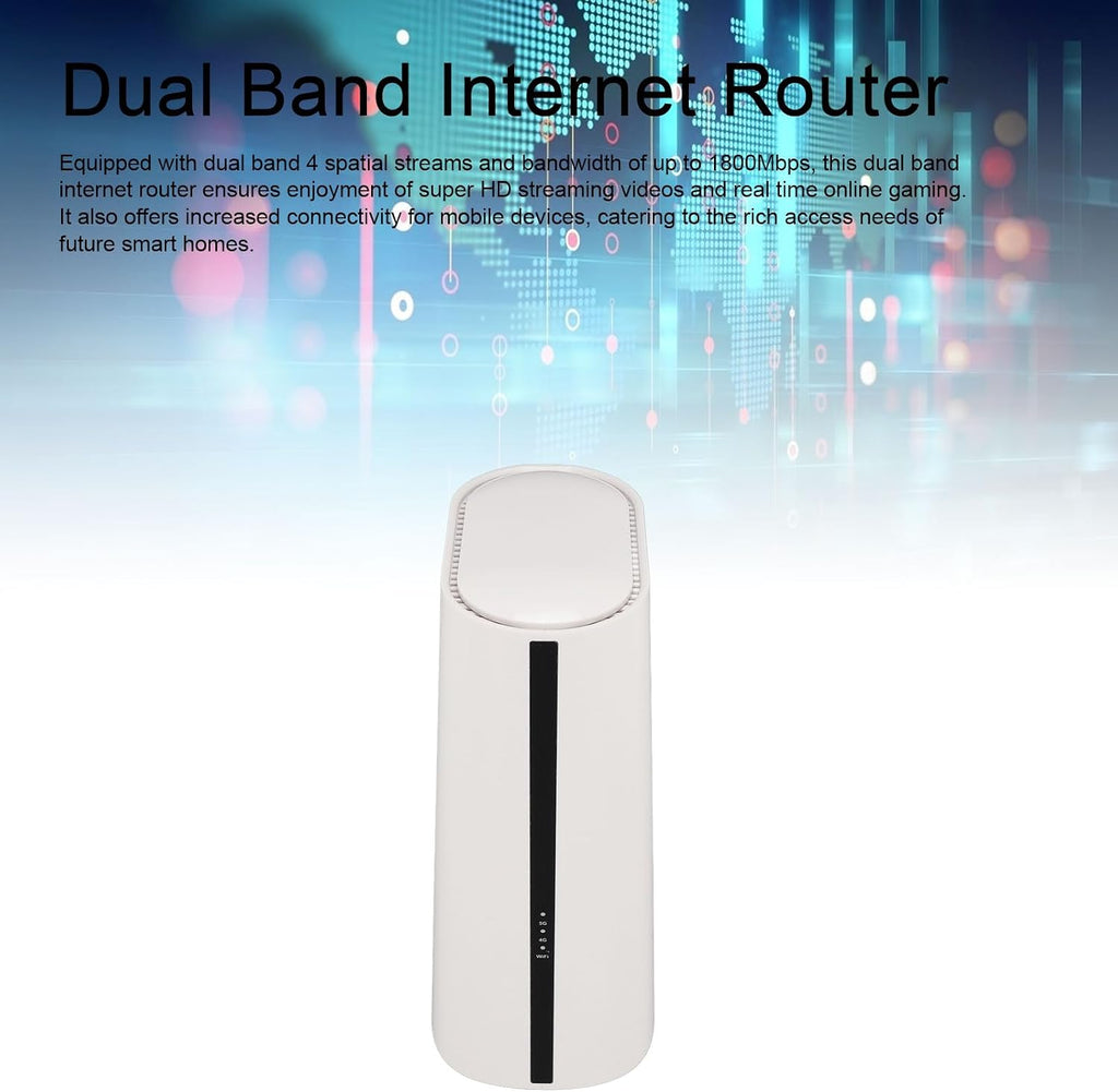 WiFi6 Router, Full Band 4 Spatial Streams Cordless Internet Router, Gigabit Router, Whole Home WiFi6 Mesh System, Network Device for Home and Office (3)