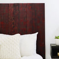 Barn Walls Red Dragon Skin Headboard, Modern Design, Solid Wood Headboard, Floating Panels, Wall Mount, Adjustable Height, Easy Assembly, Queen Size