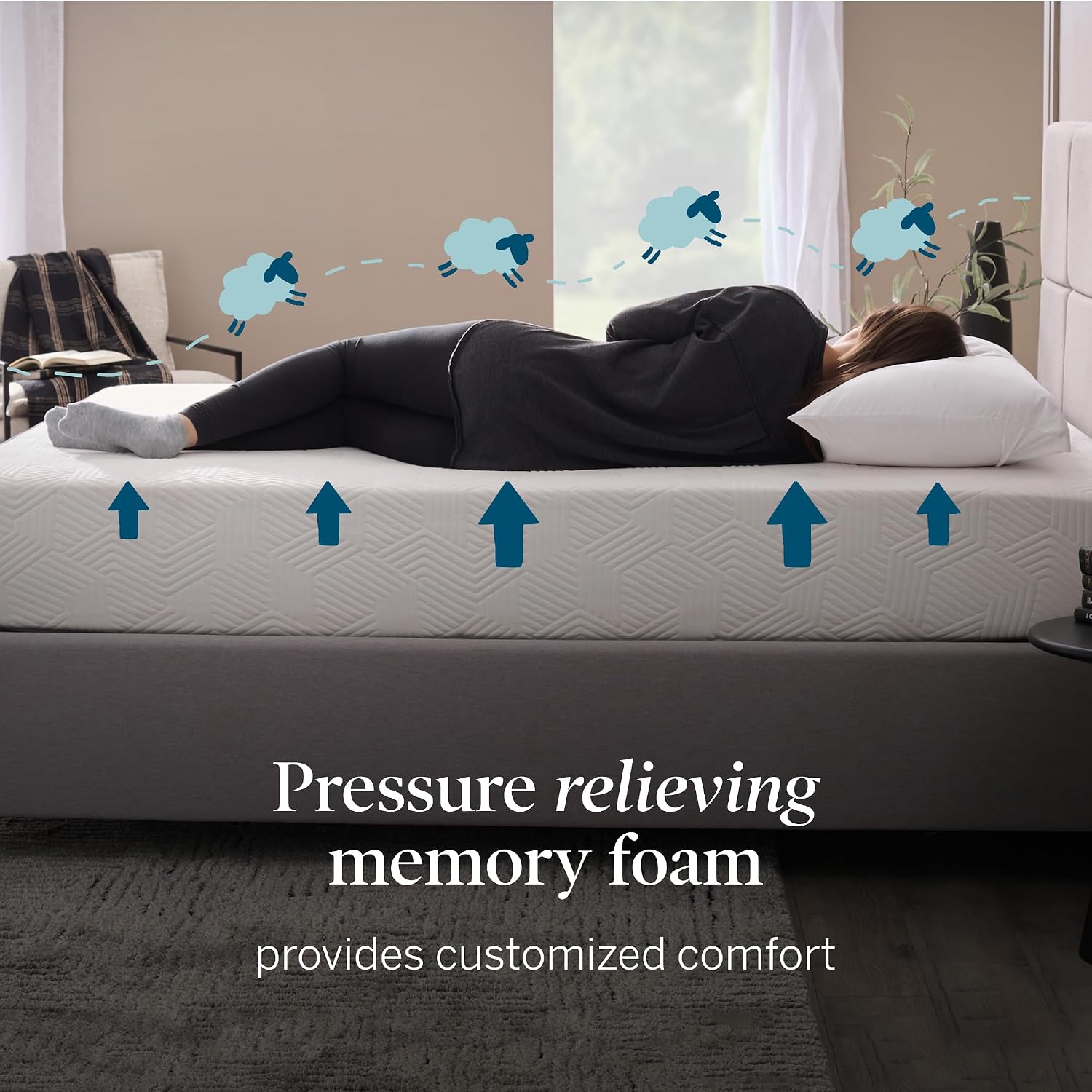 Lucid 10 Inch Memory Foam Mattress - Medium Feel - Infused with Refreshing Bamboo Charcoal and Cooling Gel - Bed in a Box - Temperature Regulating - Pressure Relief - Breathable - California King Size