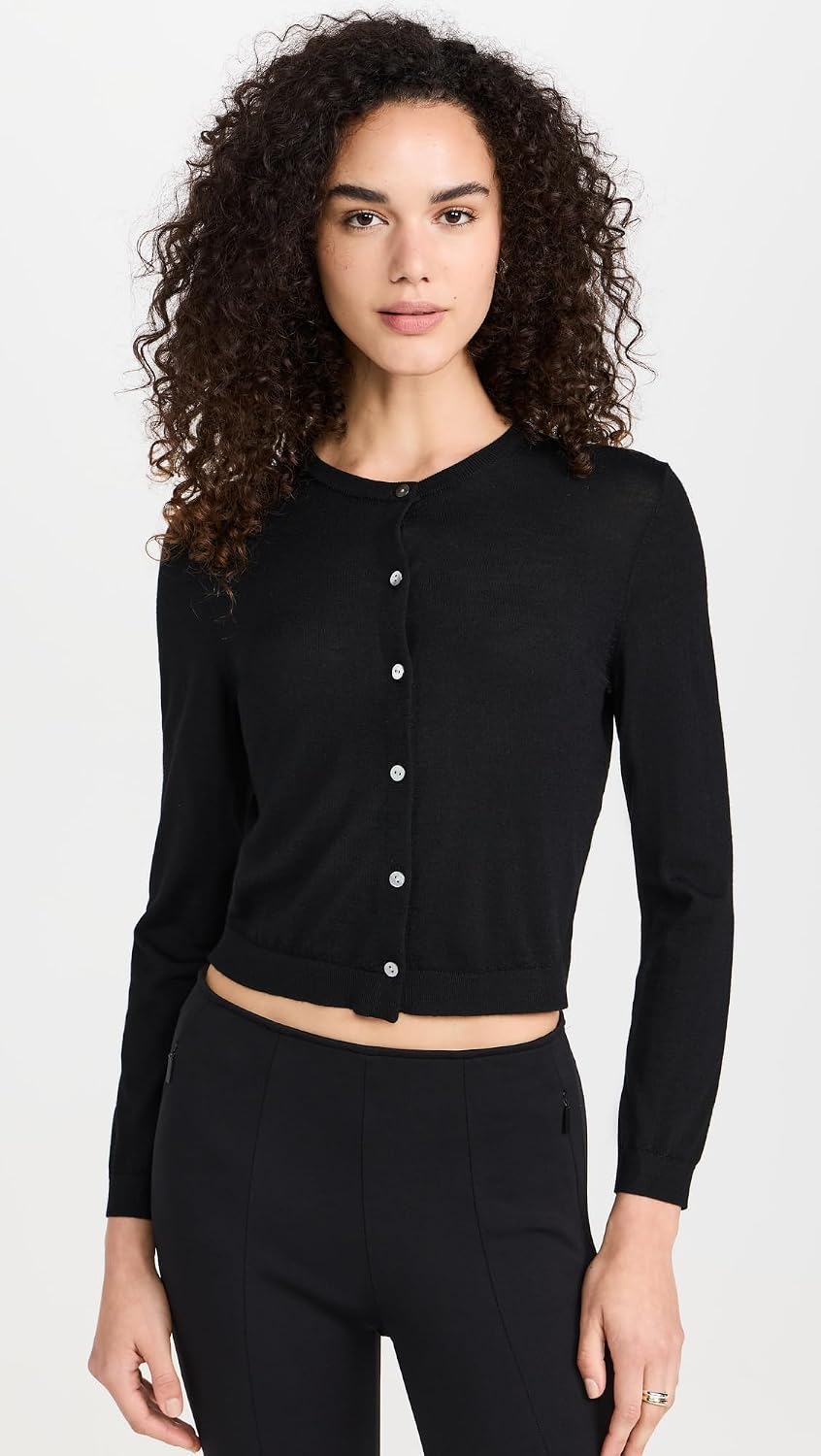 Theory Women's Crop Crew Cardigan