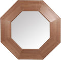 SAFAVIEH Couture Collection - Lacarlo Walnut Wood Octagon Mirror